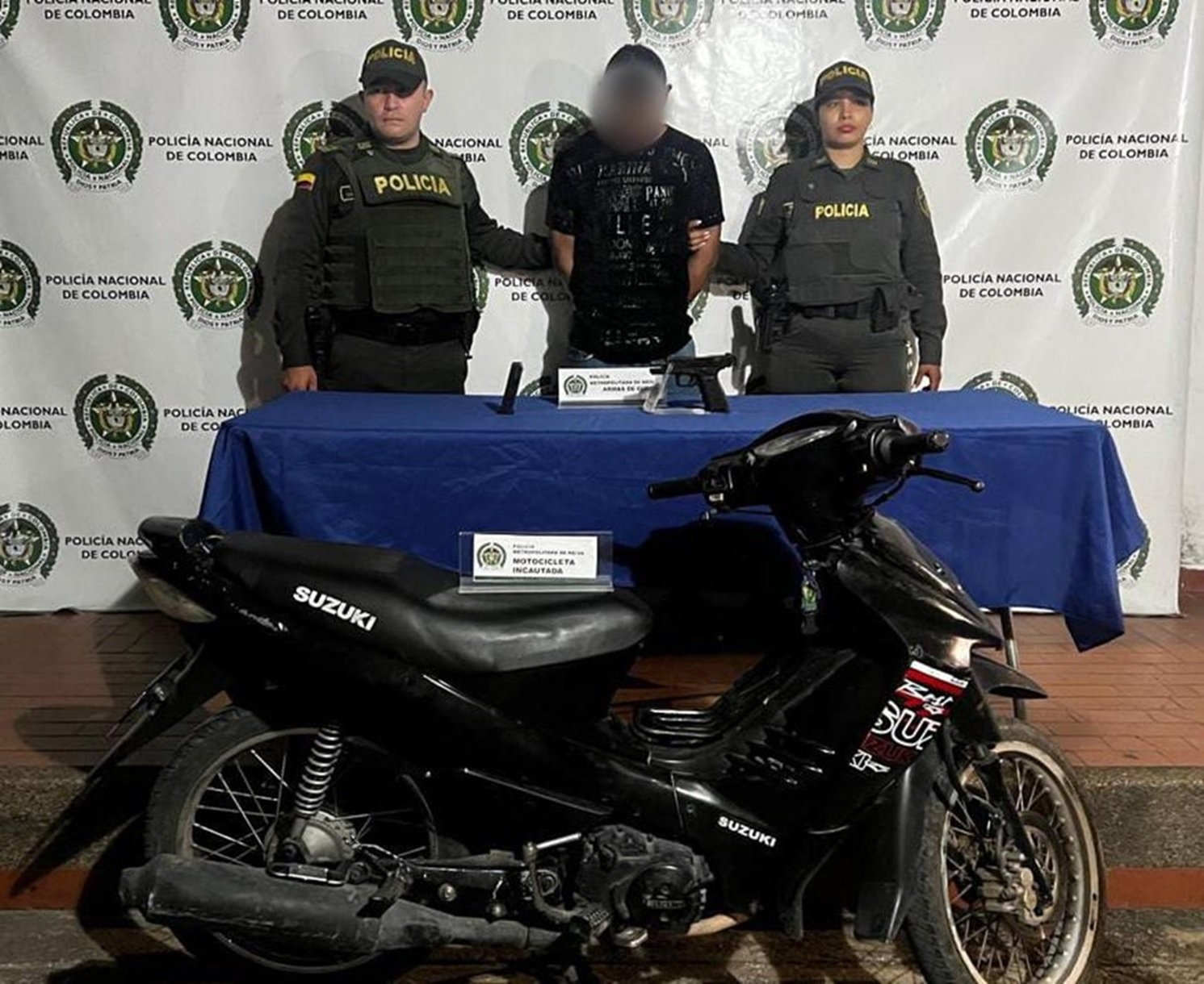 Capturado en Neiva con un arma de fuego en su poder