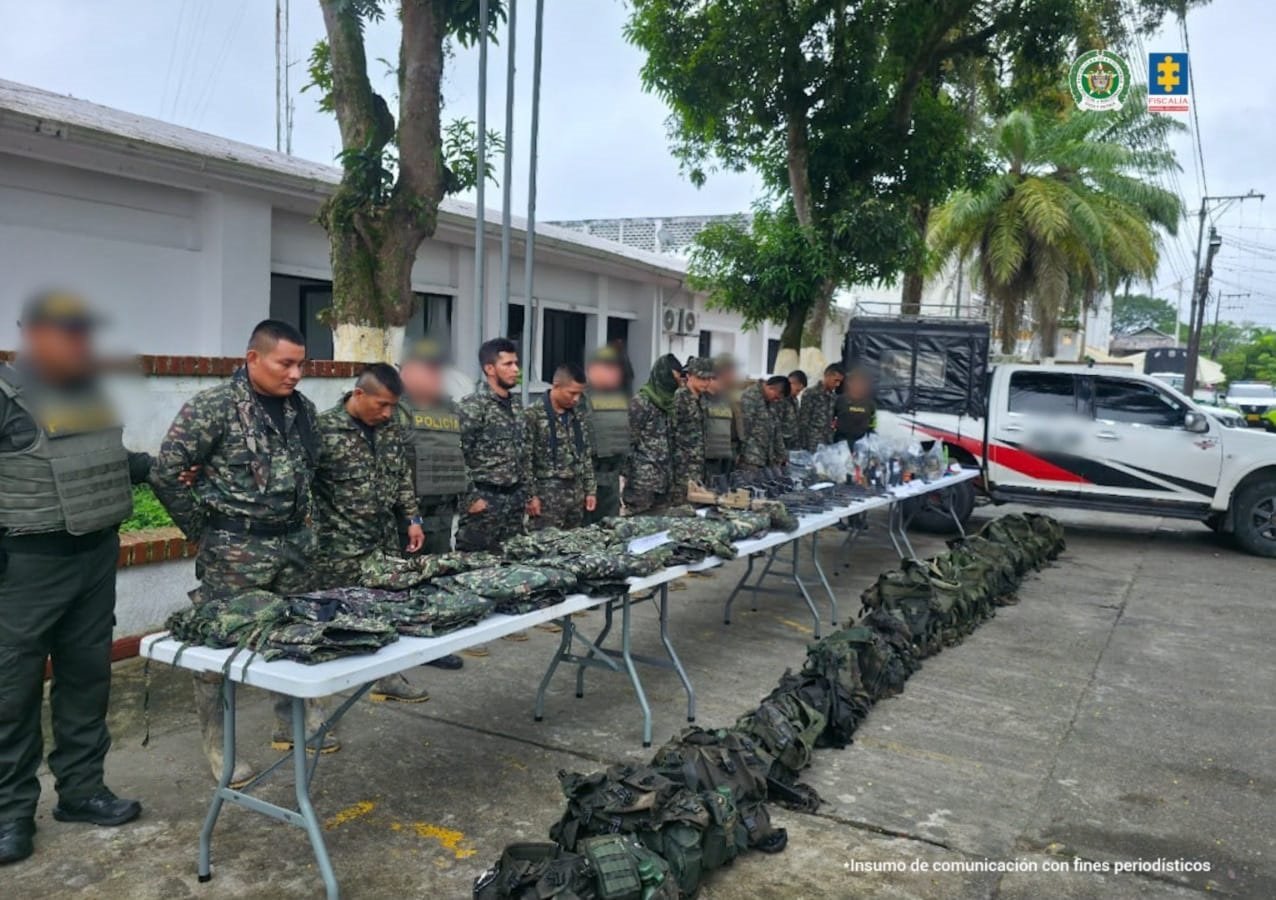 Nueve hombres a prisión por movilizar arsenal en Putumayo